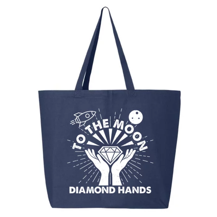 To The Moon Diamond Hands Crypto Currency 25L Jumbo Tote