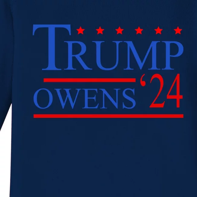 Trump Owens 2024 Baby Long Sleeve Bodysuit