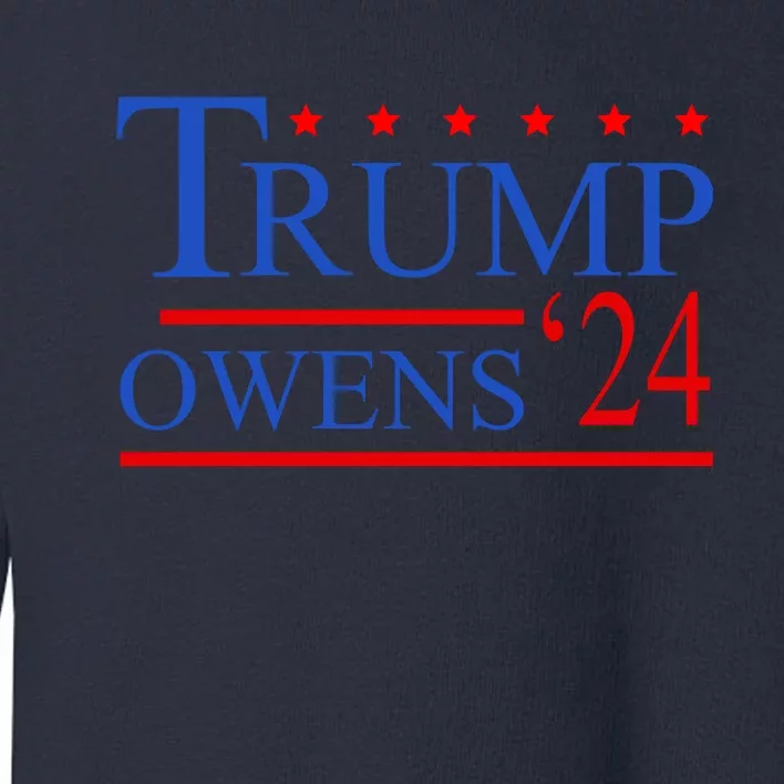 Trump Owens 2024 Toddler Sweatshirt