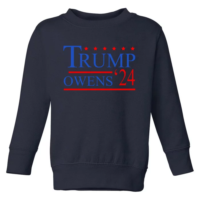 Trump Owens 2024 Toddler Sweatshirt