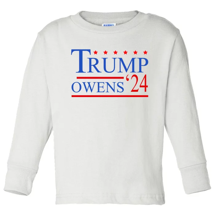 Trump Owens 2024 Toddler Long Sleeve Shirt