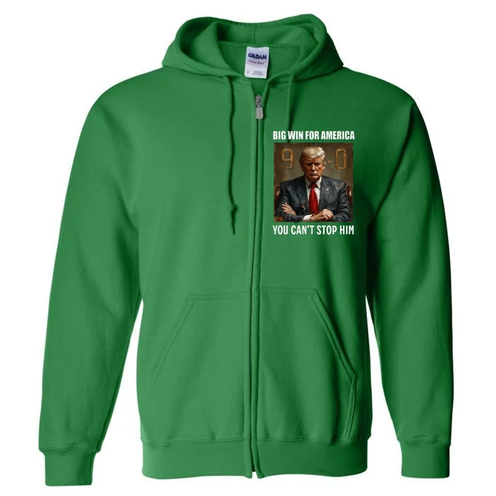 Trump On 90 Dems Big Win For American Antibiden Full Zip Hoodie