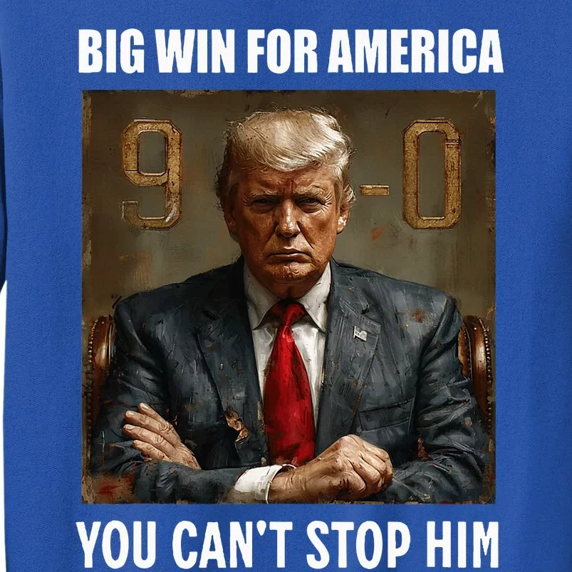 Trump On 90 Dems Big Win For American Antibiden Tall Sweatshirt