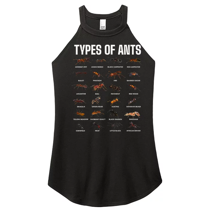 Types Of Ants For Ant Keeper Lovers Women’s Perfect Tri Rocker Tank