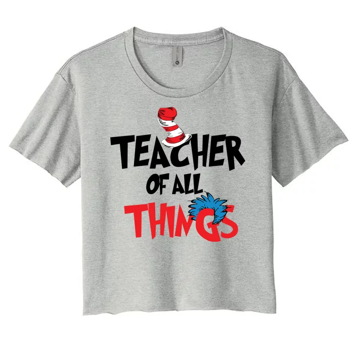 Teacher Of All Things Women's Crop Top Tee