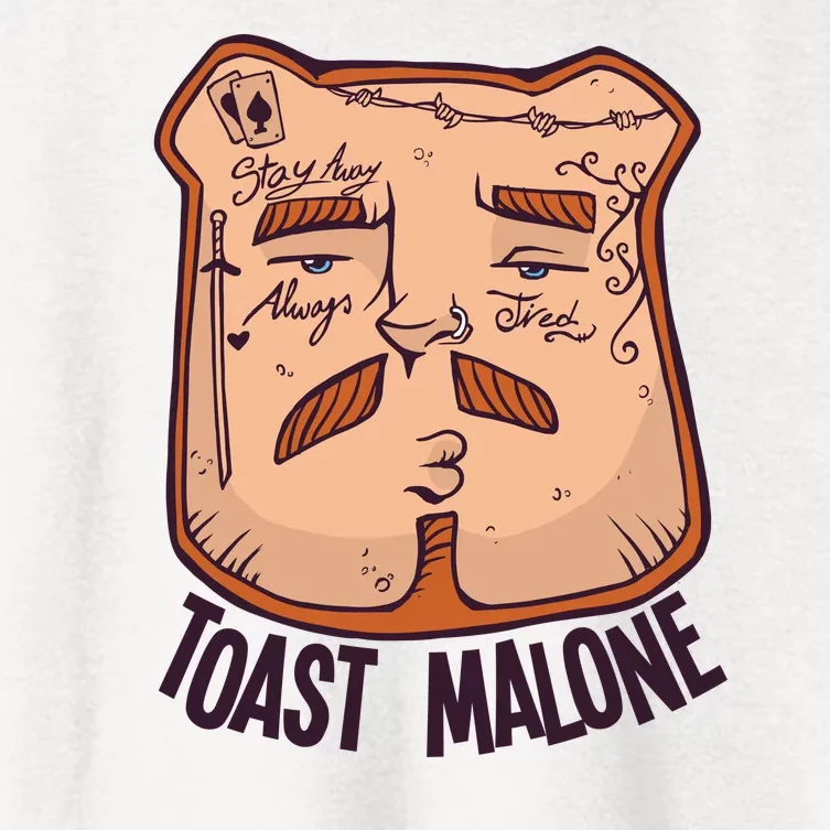 Toast Malone Women's Crop Top Tee