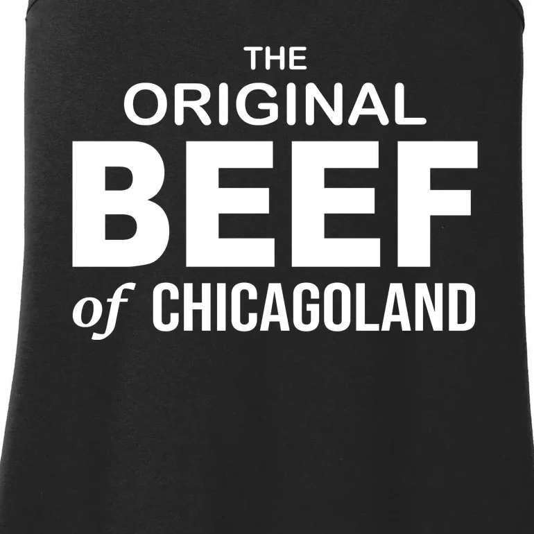 The Original Beef Of Chicago Land Ladies Essential Tank