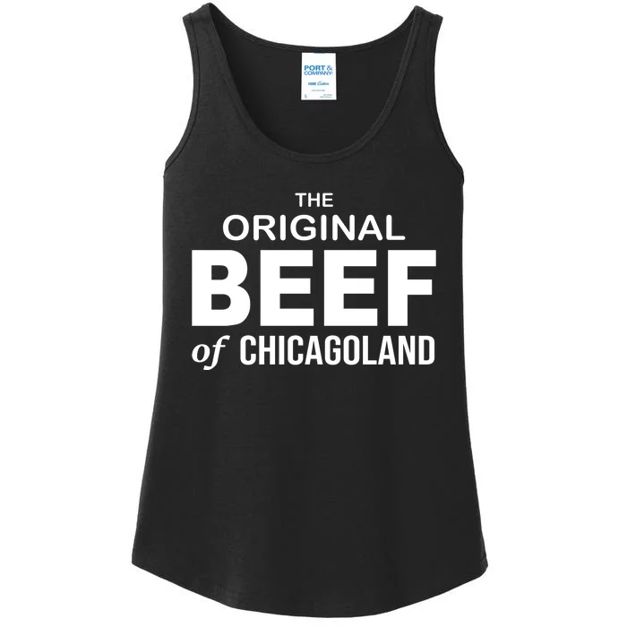 The Original Beef Of Chicago Land Ladies Essential Tank