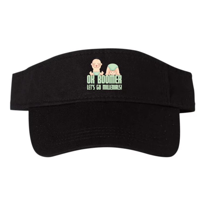 The Ok Boomer Elf This Is Awesome Pajama Valucap Bio-Washed Visor