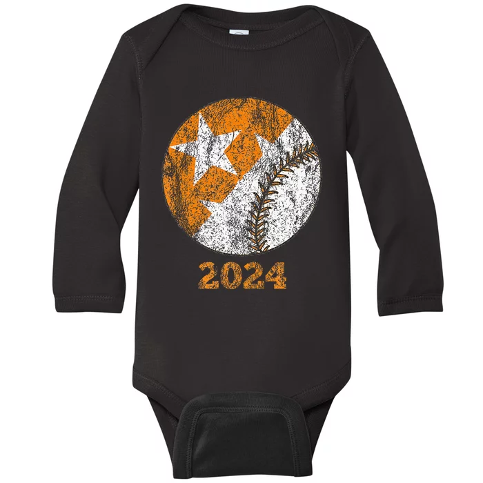 Tennessee Omaha Bound Knoxville Baseball Fan 2024 Baby Long Sleeve Bodysuit