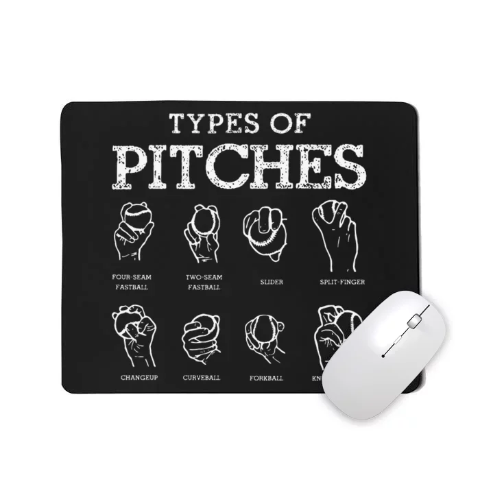 Types of Baseball Pitches Life Choices Pitcher Mousepad