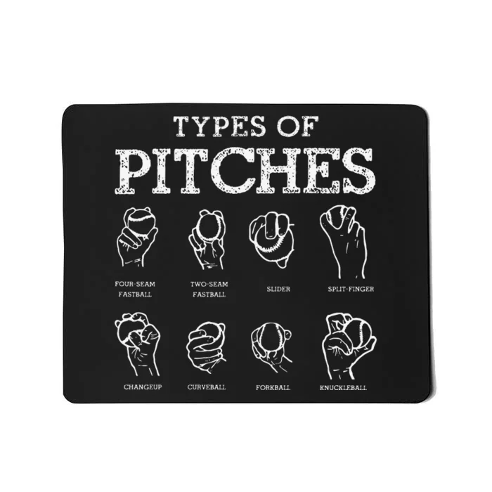 Types of Baseball Pitches Life Choices Pitcher Mousepad