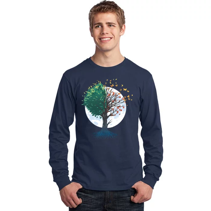 Tree Of Butterflies Tall Long Sleeve T-Shirt