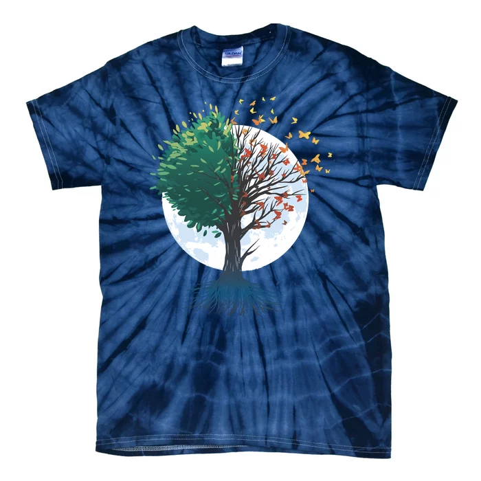 Tree Of Butterflies Tie-Dye T-Shirt