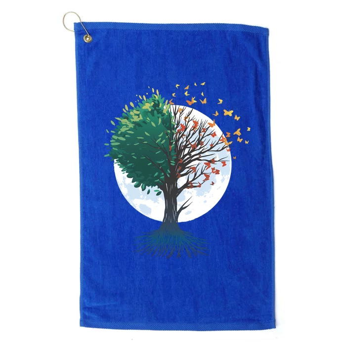 Tree Of Butterflies Platinum Collection Golf Towel