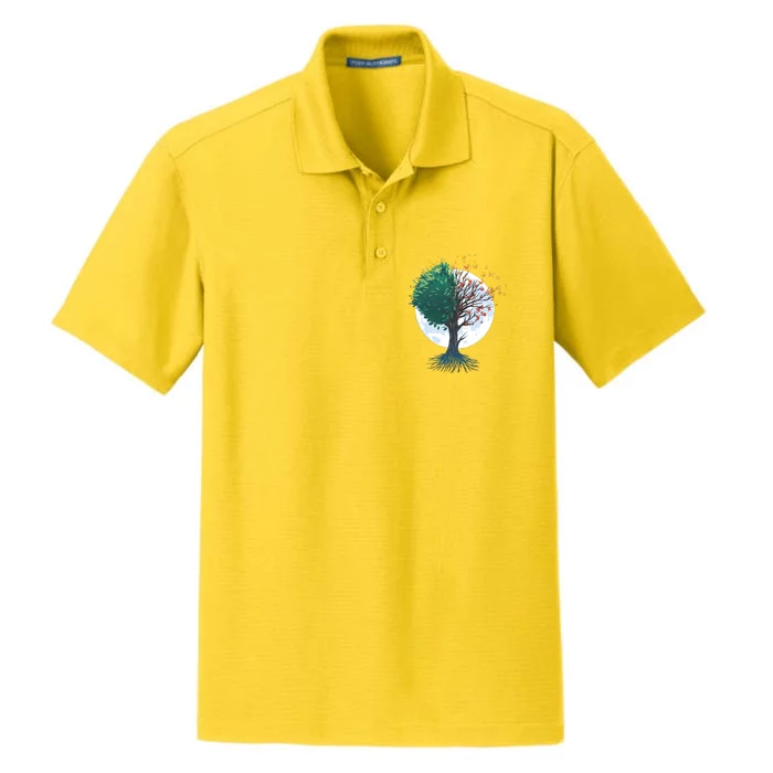 Tree Of Butterflies Dry Zone Grid Performance Polo