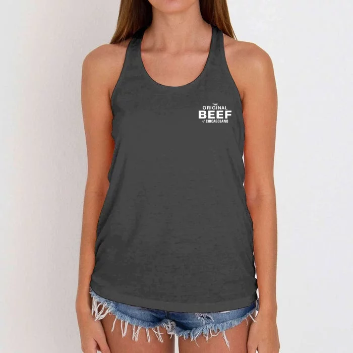 The Original Beef Of Chicagoland Women's Knotted Racerback Tank