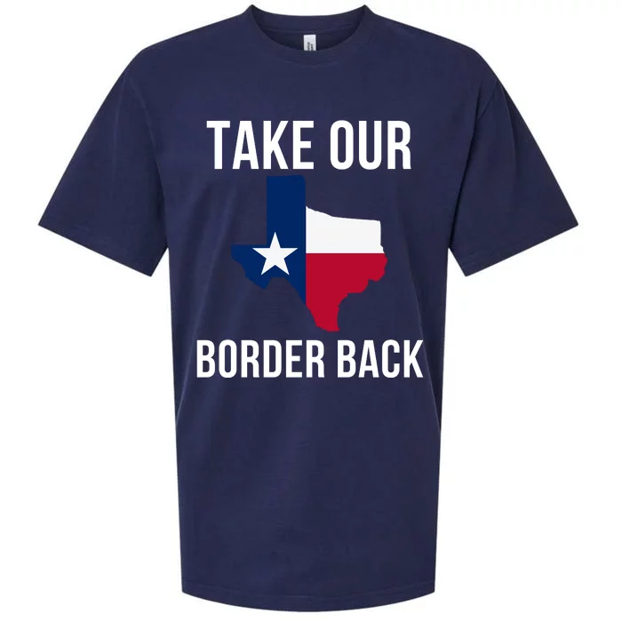 Take Our Border Back I Support Texas 2024 I Stand With Texas Truck Convoy 2024 Sueded Cloud Jersey T-Shirt