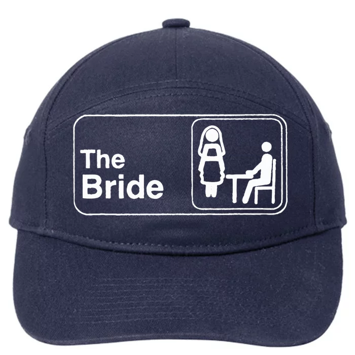 The Office Bride Office Theme Bachelorette Bridal Party 7-Panel Snapback Hat