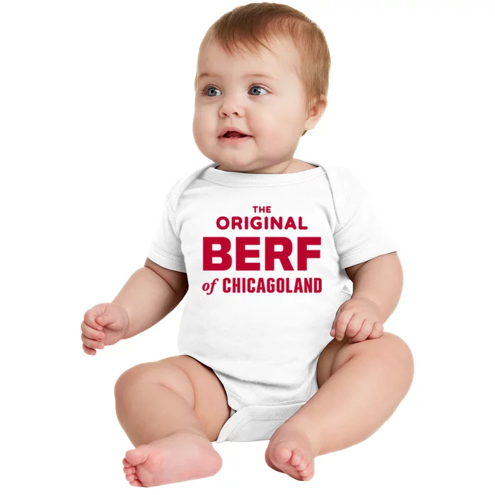 The Original Berf Of Chicagoland Funny Printing Mistake Baby Bodysuit