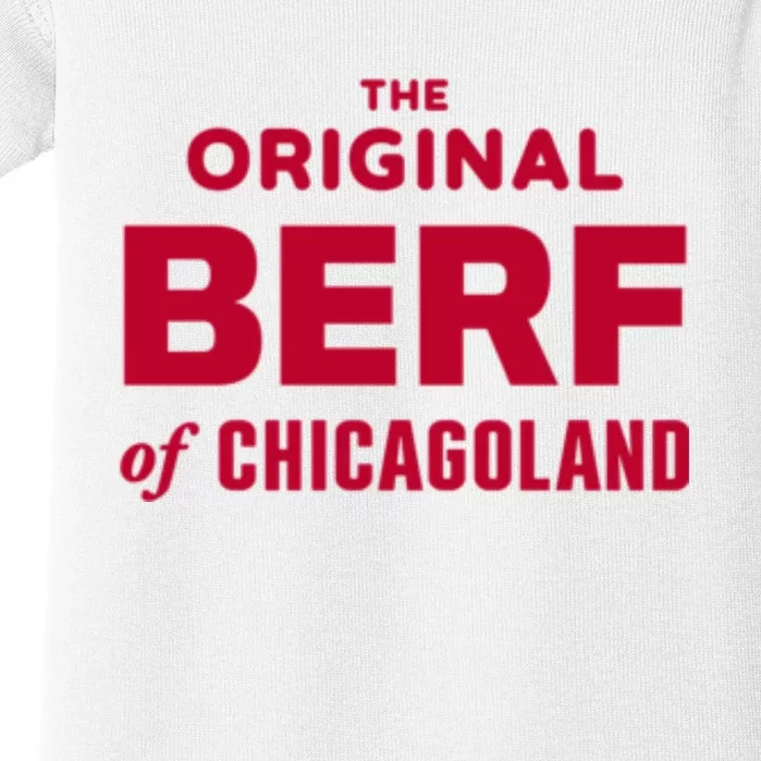 The Original Berf Of Chicagoland Funny Printing Mistake Baby Bodysuit