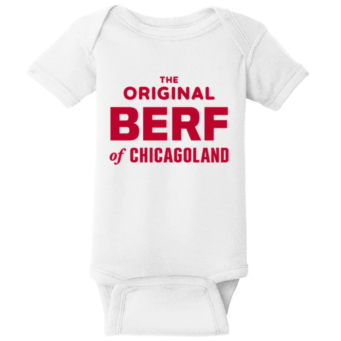 The Original Berf Of Chicagoland Funny Printing Mistake Baby Bodysuit