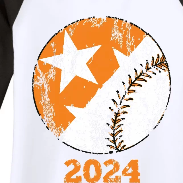 Tennessee Omaha Bound Knoxville Baseball Fan 2024 Champion Women's Tri-Blend 3/4-Sleeve Raglan Shirt