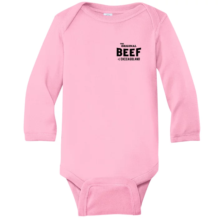 The Original Beef Of Chicagoland Vintage Baby Long Sleeve Bodysuit