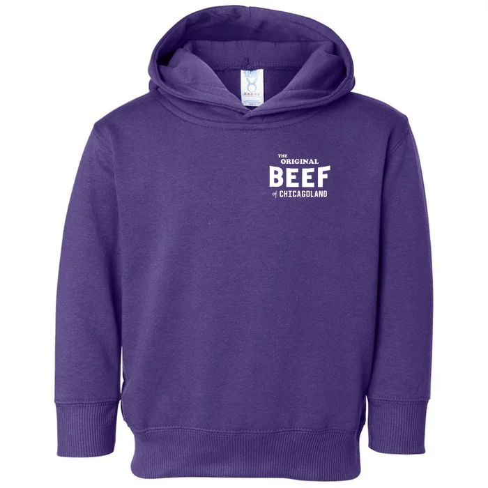 The Original Beef Of Chicagoland Vintage Toddler Hoodie