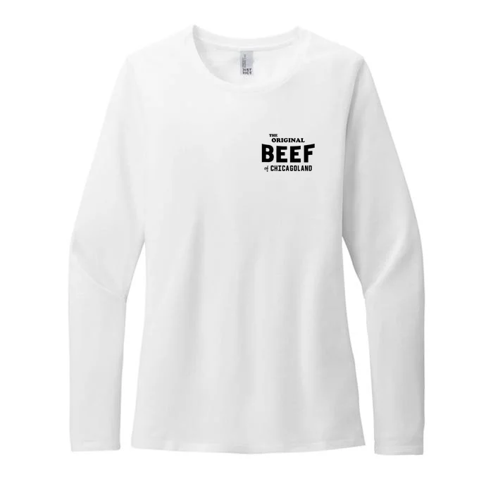 The Original Beef Of Chicagoland Vintage Womens CVC Long Sleeve Shirt