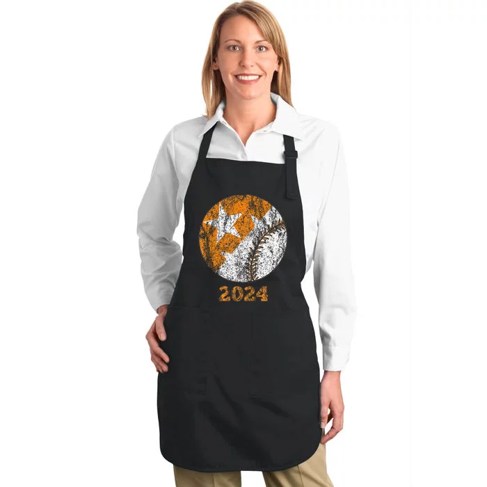 Tennessee Omaha Bound Knoxville Baseball Fan 2024 Full-Length Apron With Pocket