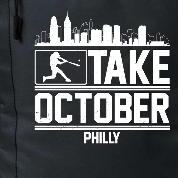 Take October Baseball Fan Philadelphia Skyline Daily Commute Backpack