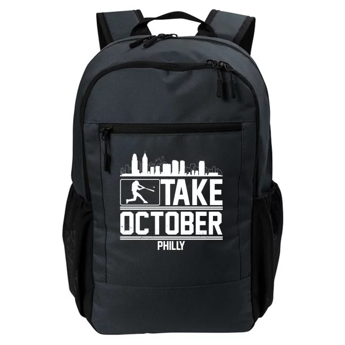 Take October Baseball Fan Philadelphia Skyline Daily Commute Backpack