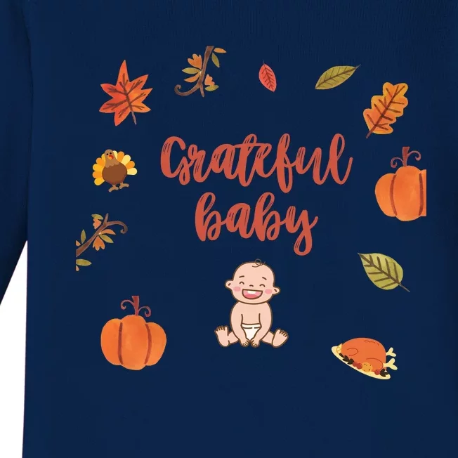 Thanksgiving Onepiece . Baby Thanksgiving . Turkey Day . Thanksgiving Creeper Baby Long Sleeve Bodysuit