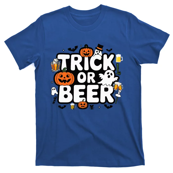 Trick Or Beer Funny Halloween Parties T-Shirt