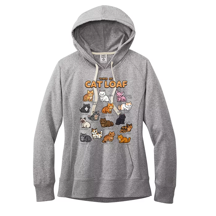 Types Of Cat Loaf Cute Kitten Kawaii Cats Women's Fleece Hoodie