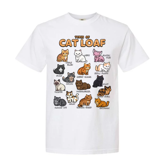 Types Of Cat Loaf Cute Kitten Kawaii Cats Garment-Dyed Heavyweight T-Shirt