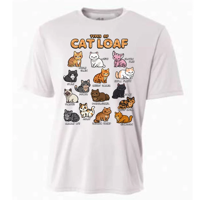 Types Of Cat Loaf Cute Kitten Kawaii Cats Cooling Performance Crew T-Shirt