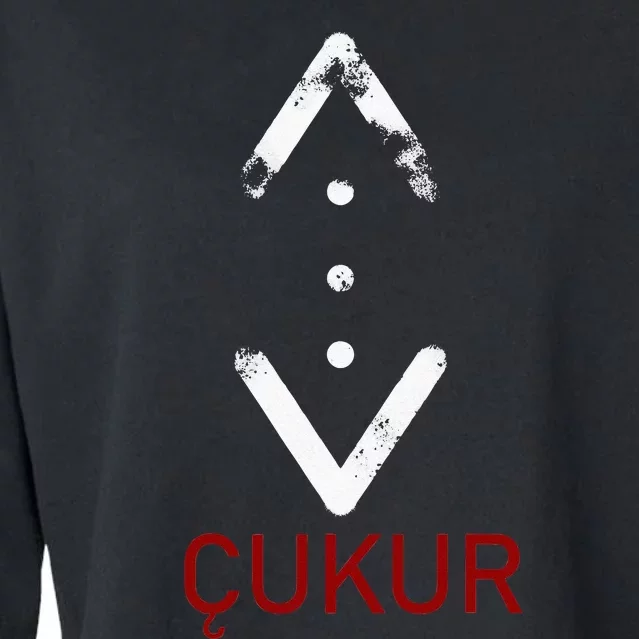 Tattoo of Cukur Turkish series crime logo Cropped Pullover Crew