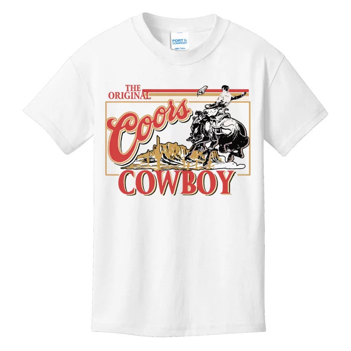 The Original Cowboy Heather Western Desert Cactus Kids T-Shirt