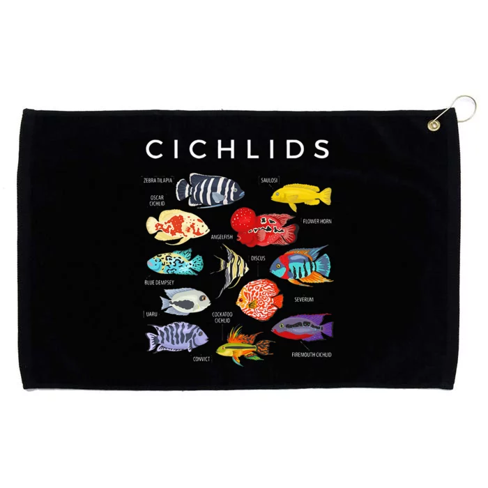 Types Of Cichlid Fish Species Cichlids Aquarium Grommeted Golf Towel