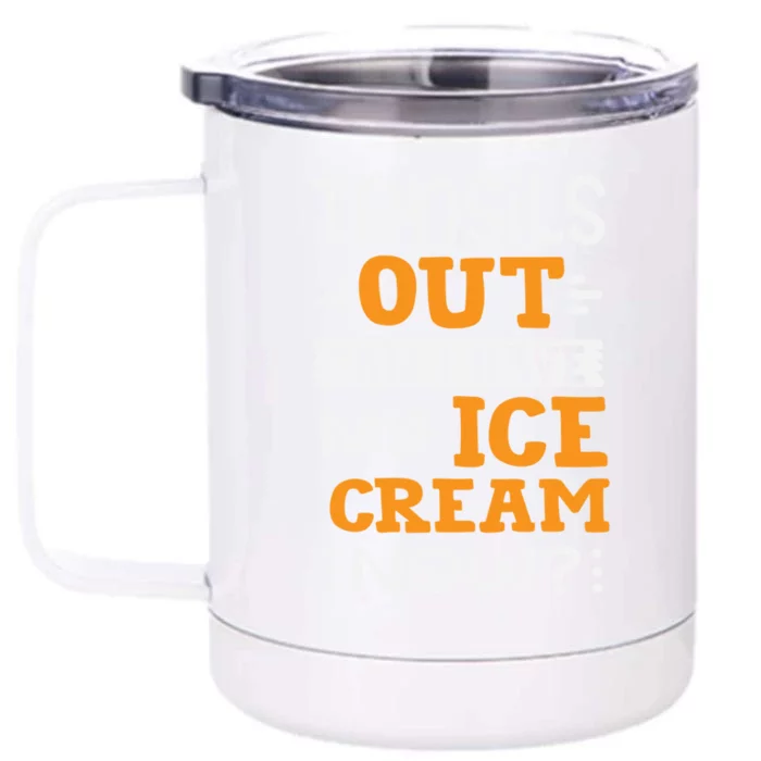 Tonsils Out Can I Have My Ice Cream Now? Surgery Great Gift Front & Back 12oz Stainless Steel Tumbler Cup