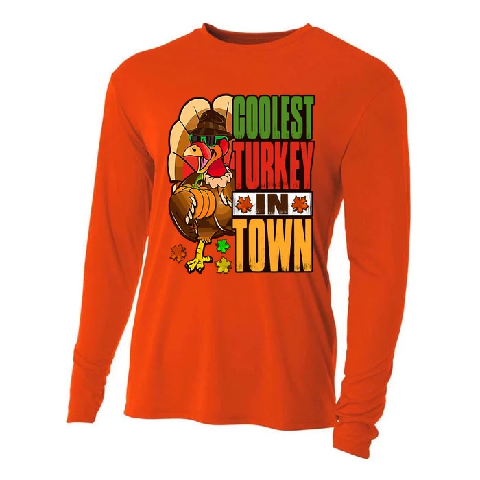 Thanksgiving Outfit Coolest Turkey In Town Gift Cooling Performance Long Sleeve Crew