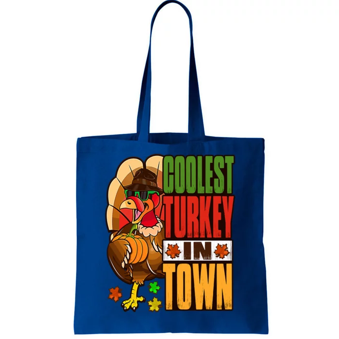 Thanksgiving Outfit Coolest Turkey In Town Gift Tote Bag