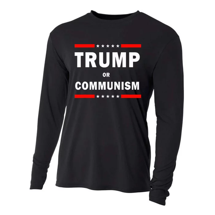 Trump Or Communism Trump 2024 For President Cooling Performance Long Sleeve Crew