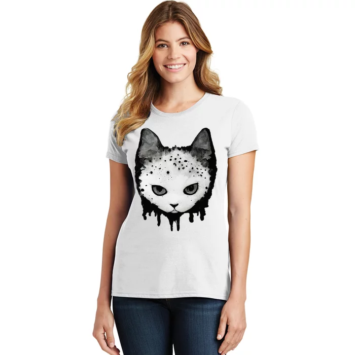 The Only Cute Cat Face To Wear On Halloween Women's T-Shirt