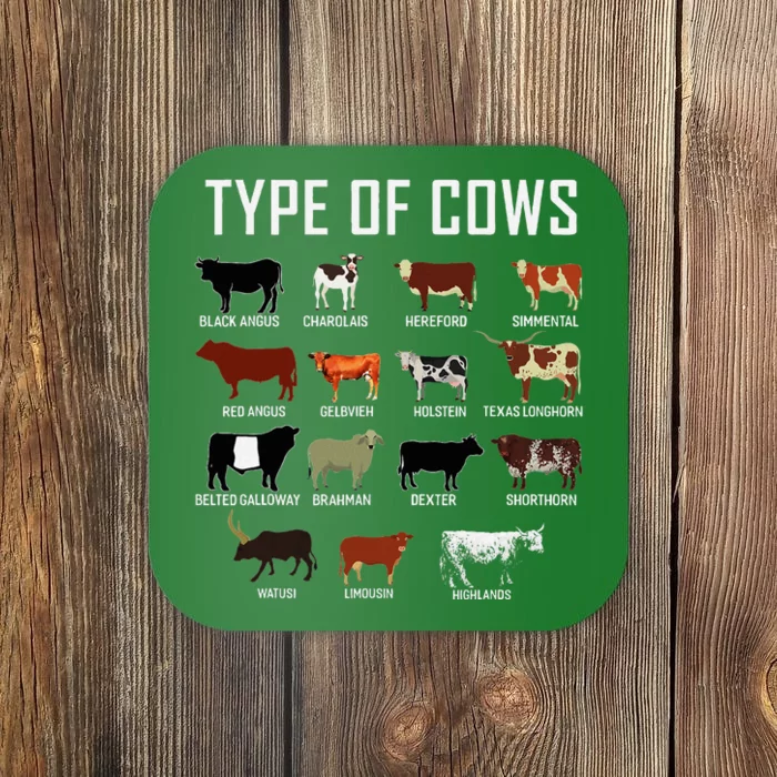 Types Of Cows Farmer Costume Cow Coaster