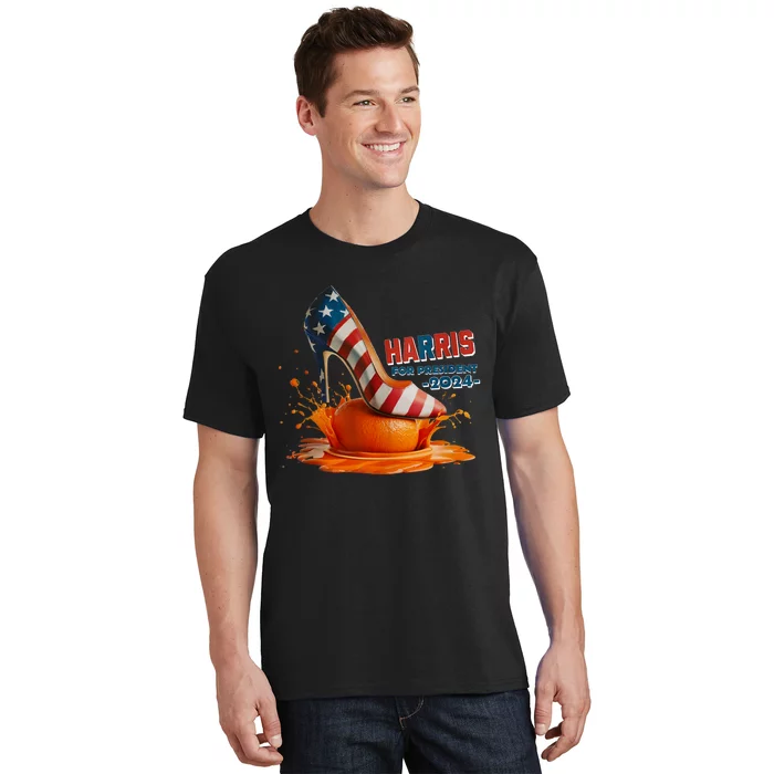 The Orange Crush Harris For President 2024 Patriotic Design T-Shirt