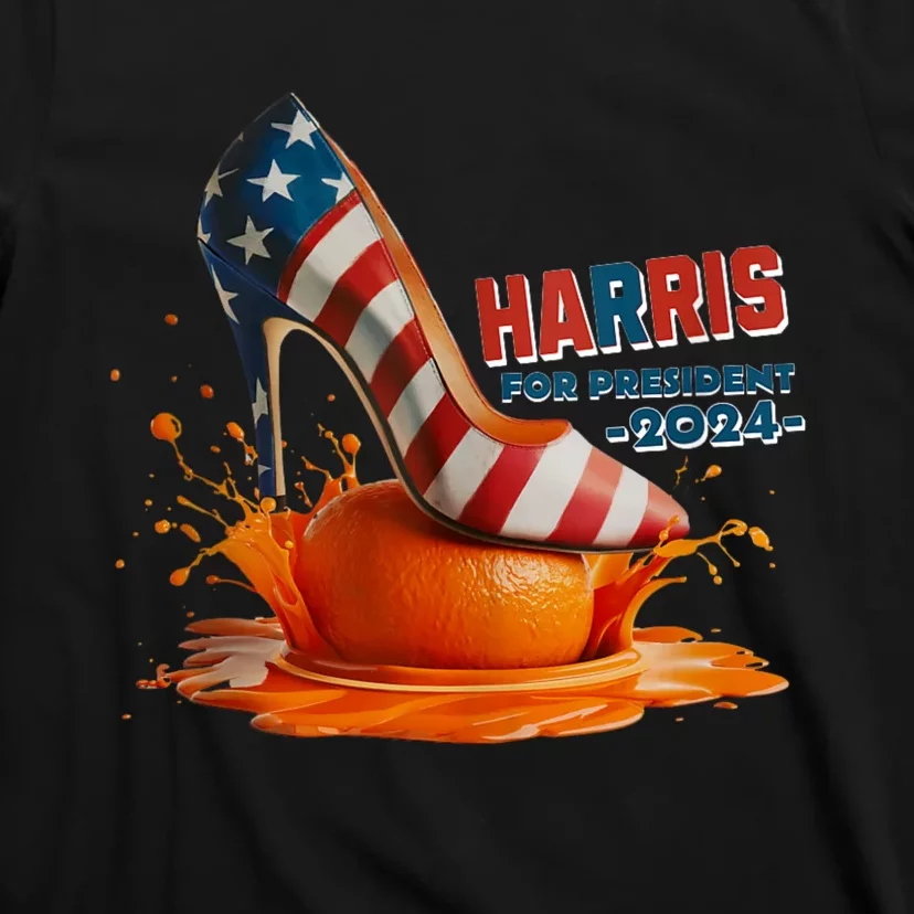 The Orange Crush Harris For President 2024 Patriotic Design T-Shirt