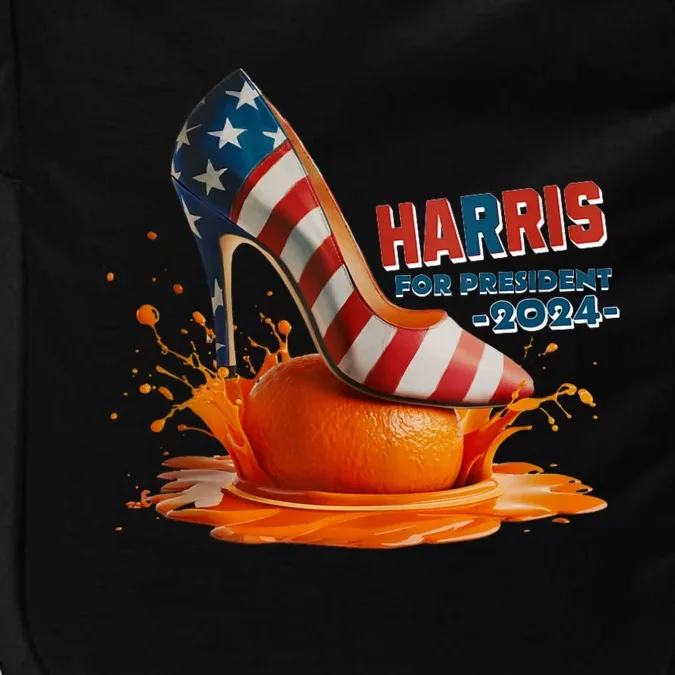 The Orange Crush Harris For President 2024 Patriotic Design Impact Tech Backpack